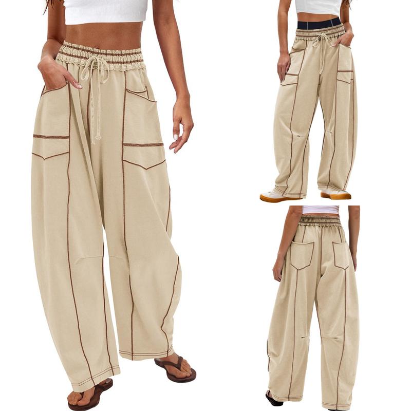Comfy High Waist Barrel Sweatpants