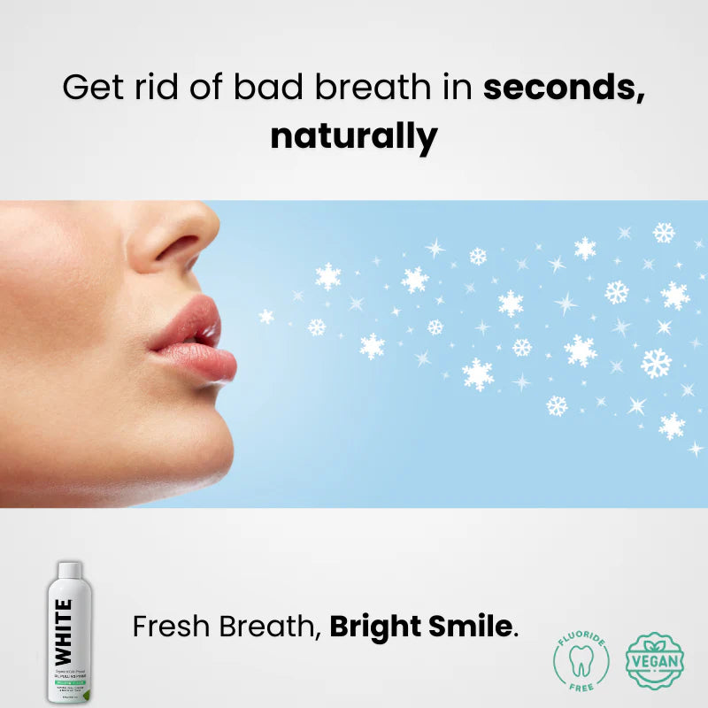 White™ - 100% Organic Spearmint Oil Pulling