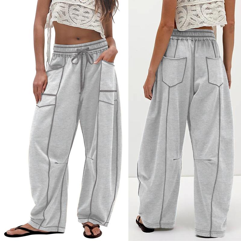 Comfy High Waist Barrel Sweatpants